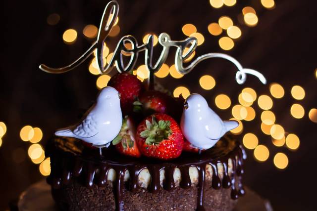 This cake set-up was beautiful
