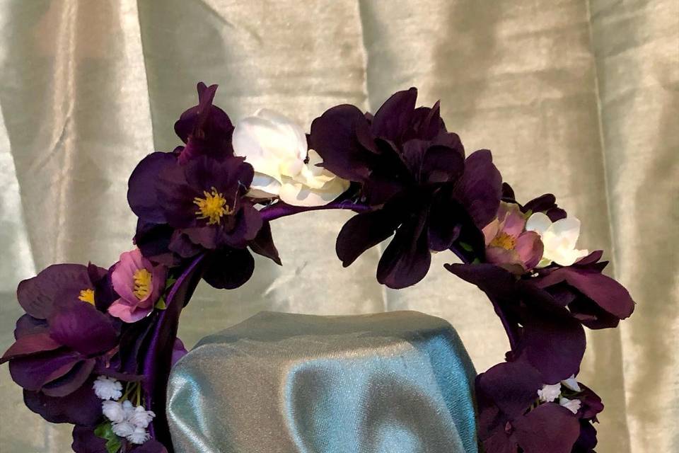 Purple Lady Flower Headband