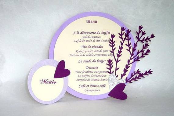 Purple menu