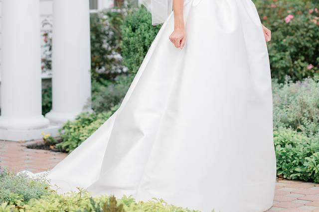 Real Bride- custom gown, veil