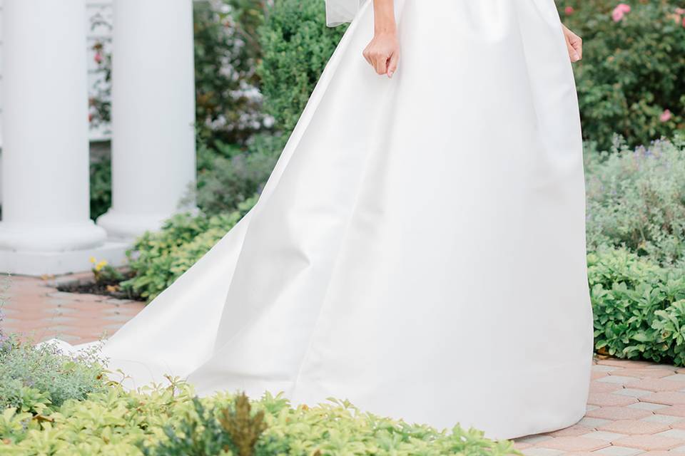 Real Bride- custom gown, veil