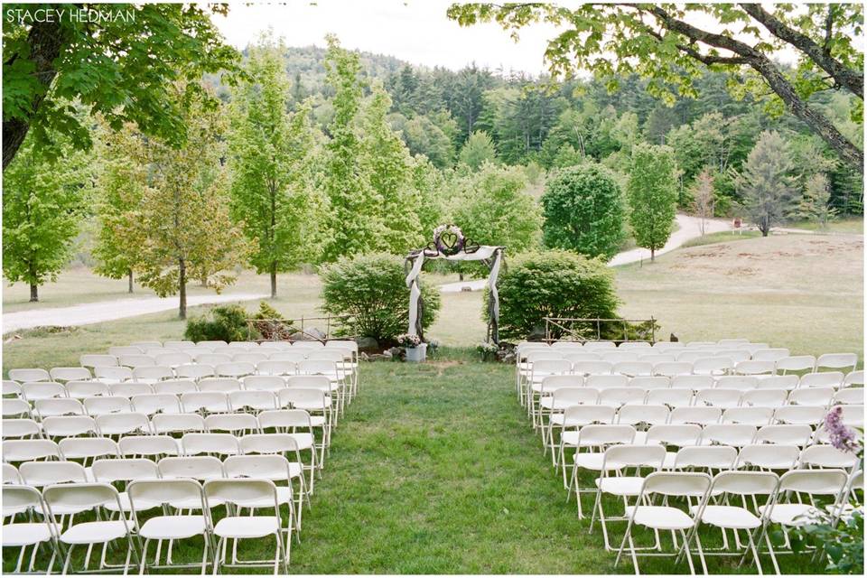 Wedding ceremony area