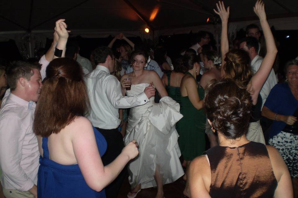 The Bride Getting Down