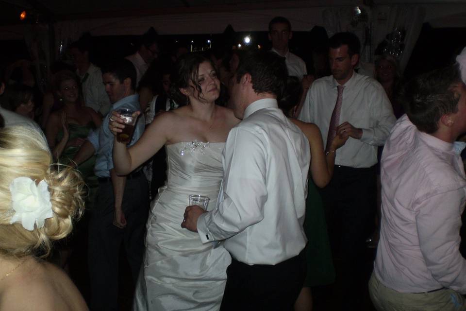 The Bride Getting Down