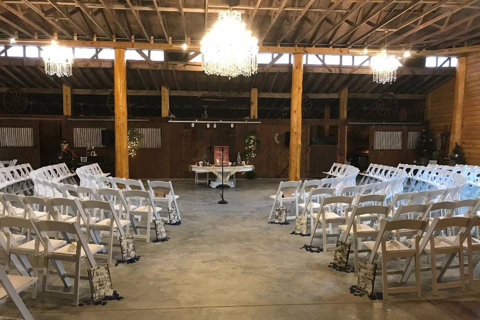 Indoor wedding