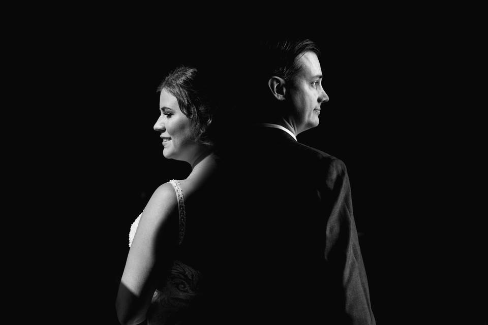 Black & White couples portrait
