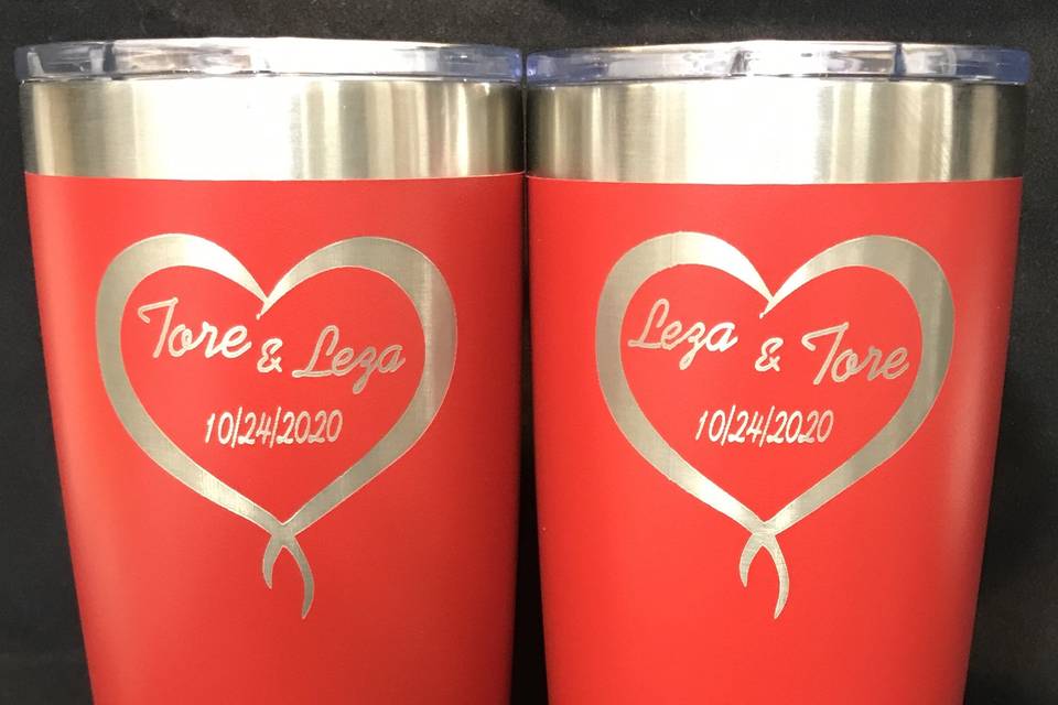 His & Hers Custom Tumblers