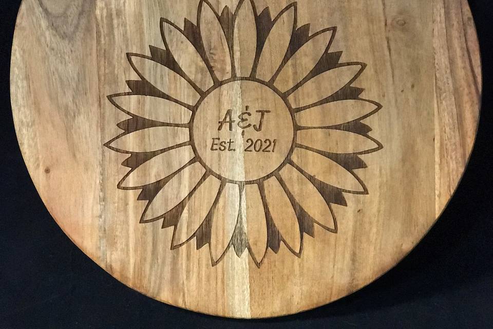 Custom Cutting Board with Date