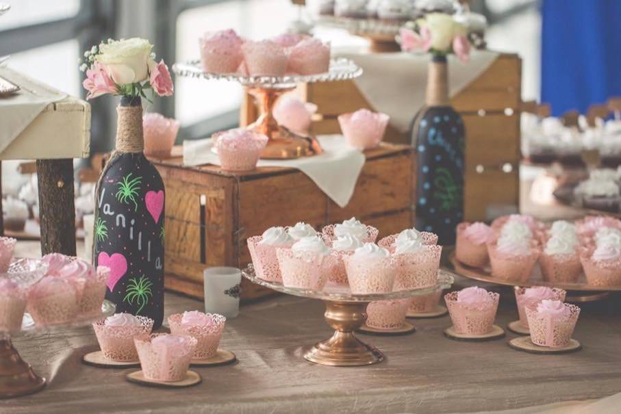 Beautiful cupcake display