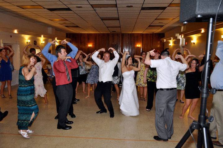 Guests dancing