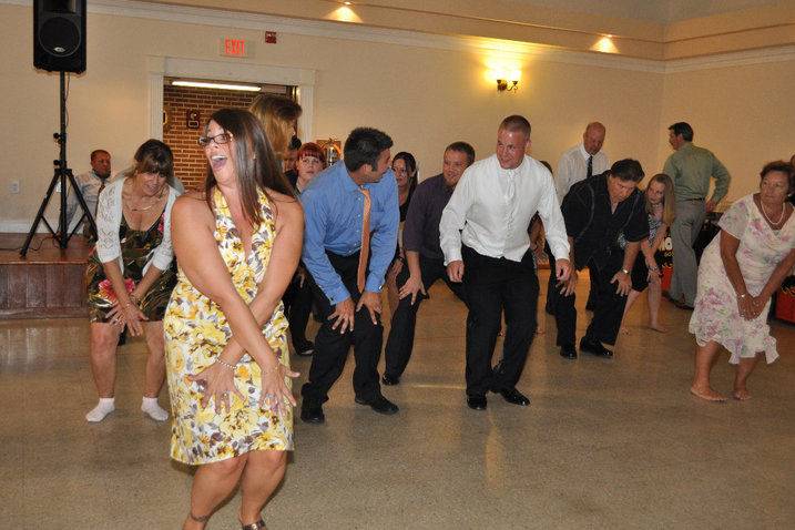 Guests dancing
