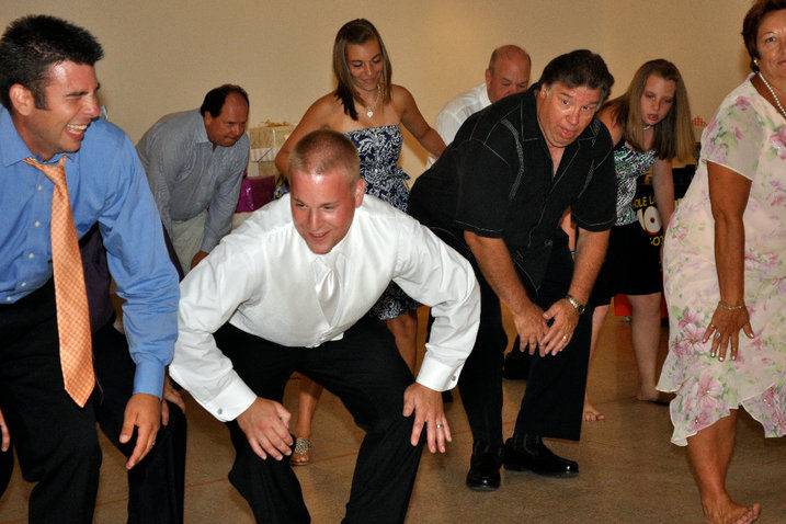 Guests dancing