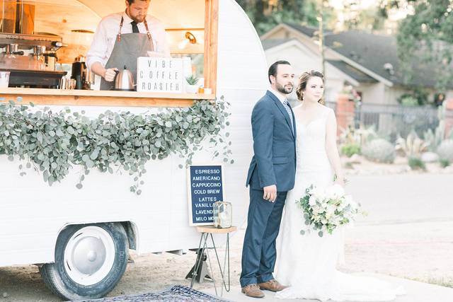 The bride and groom