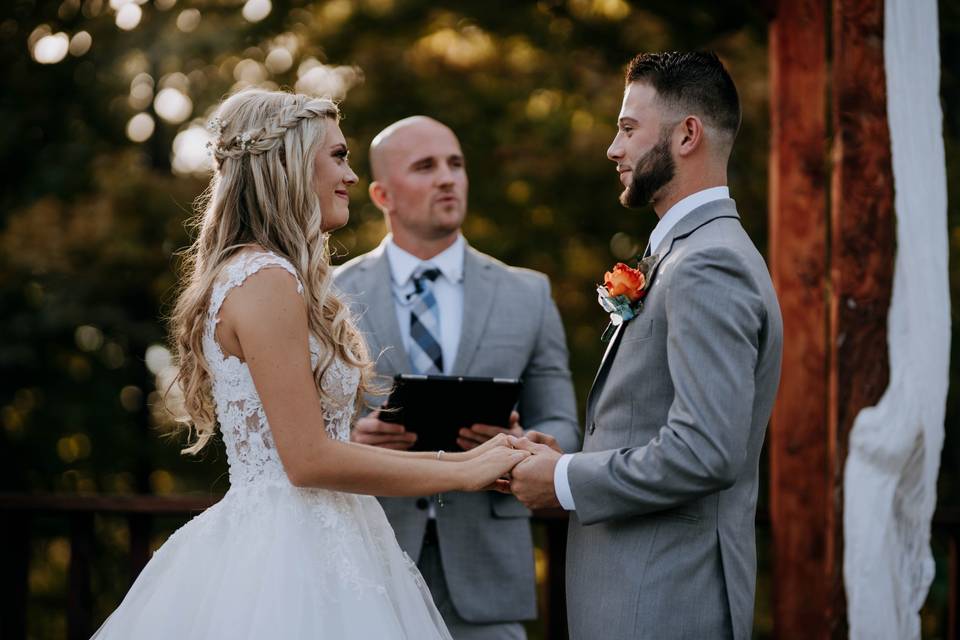 At the altar