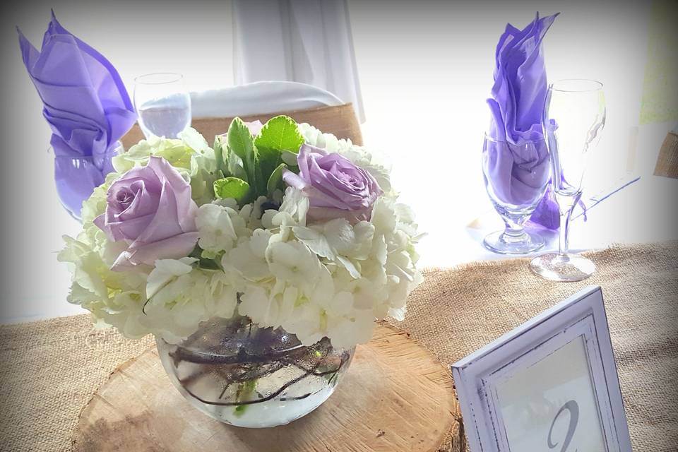 White and Lavender Bouquet