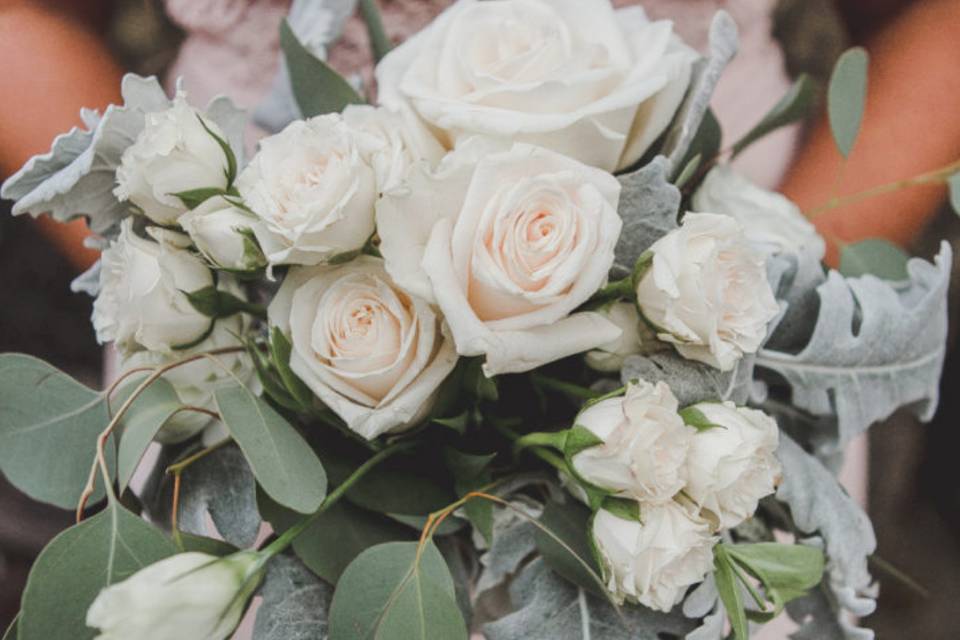 White Cream Blush Bouquet