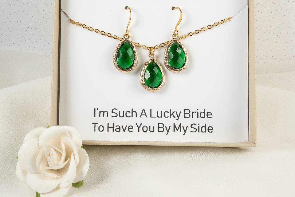 Emerald Bridesmaid Set