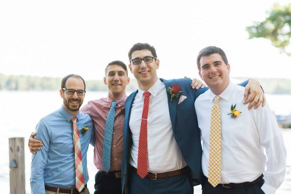 Groom and groomsmen