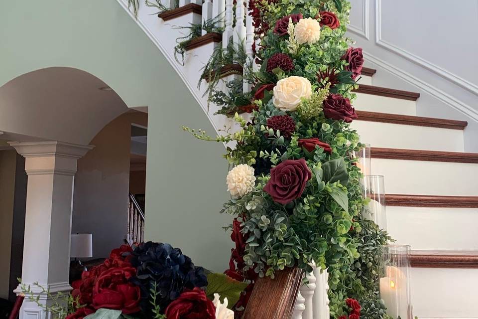 Banister florals