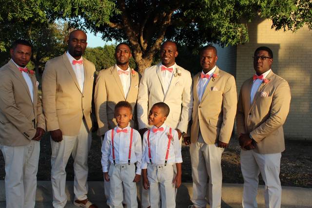 The groom with his groomsmen​
