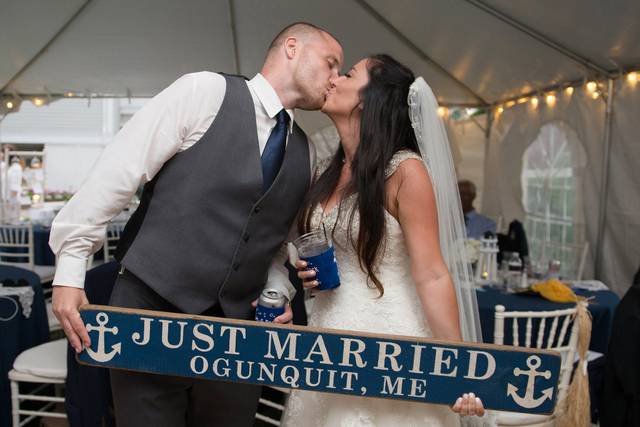 Just Married in Ogunquit Maine