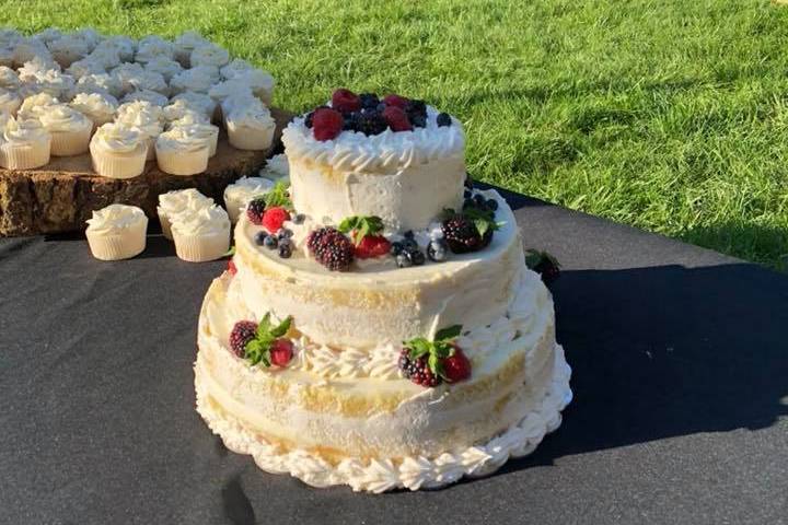 Custom wedding cake