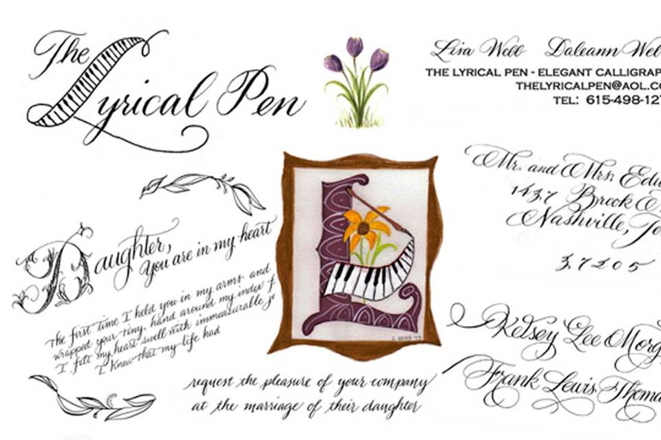 Lyrical Pen - Hand Calligraphy