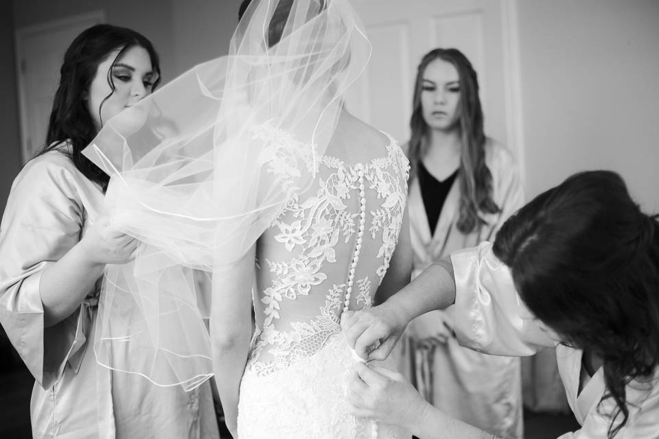 Bride Getting Ready