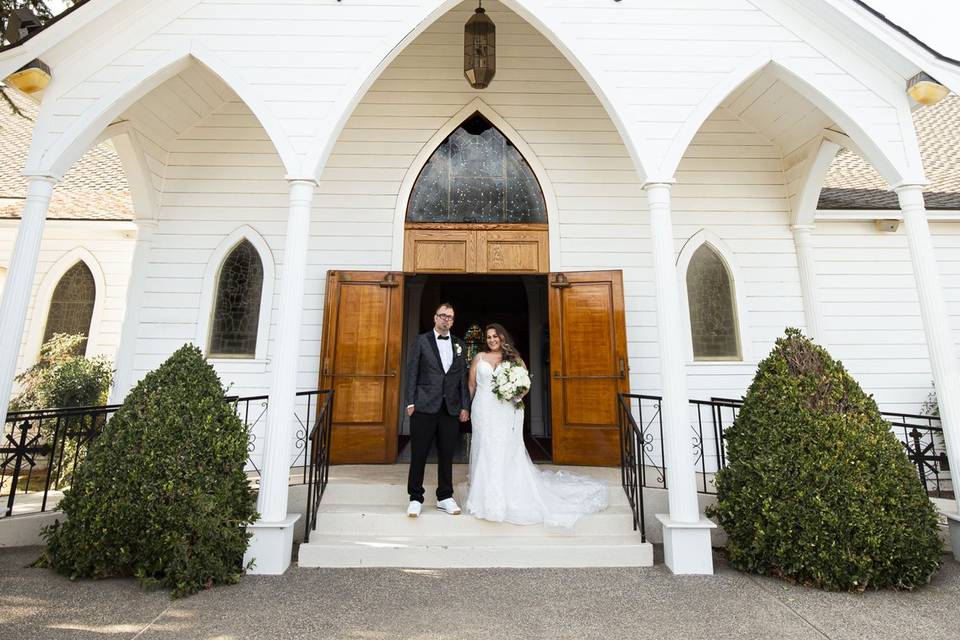 In front of the Church