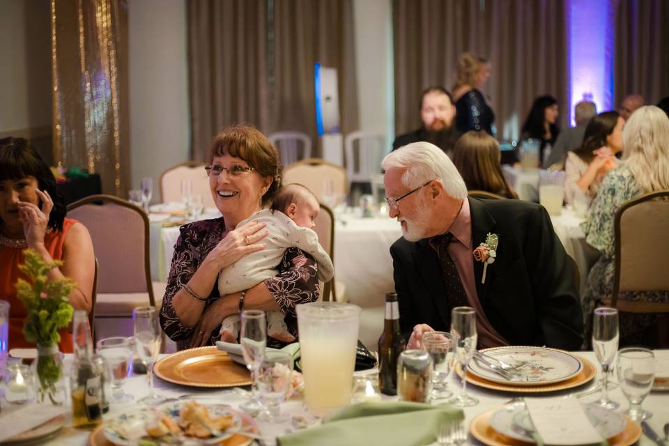 Candid at Reception (Grandpa)