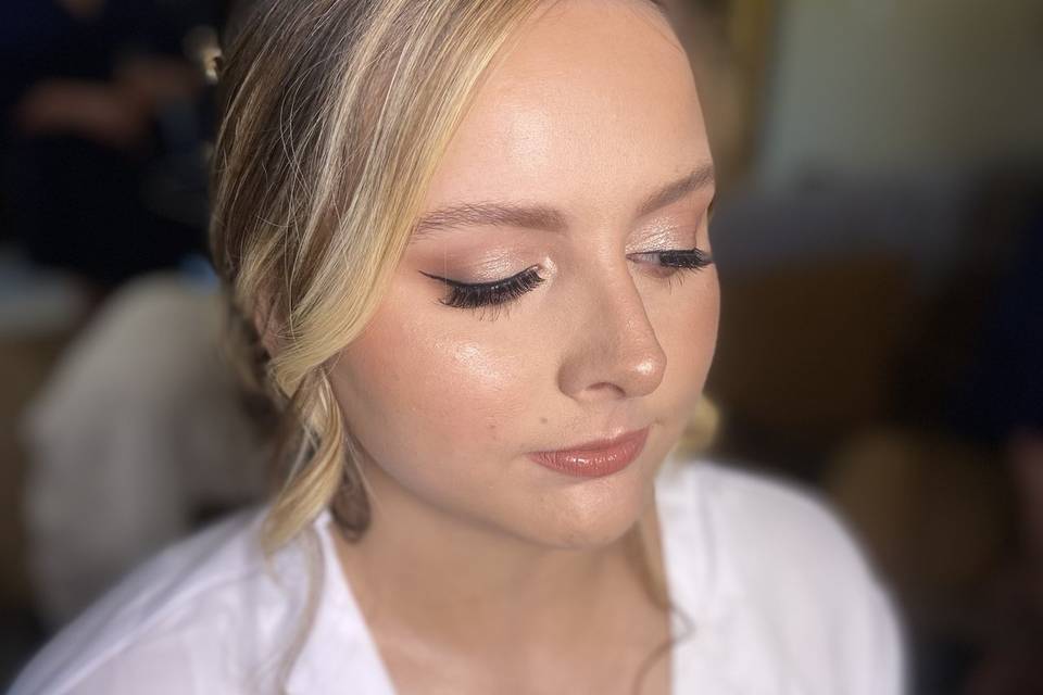 Soft bridal glam