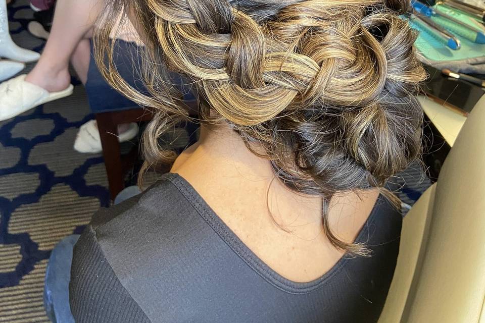 Bridesmaid updo