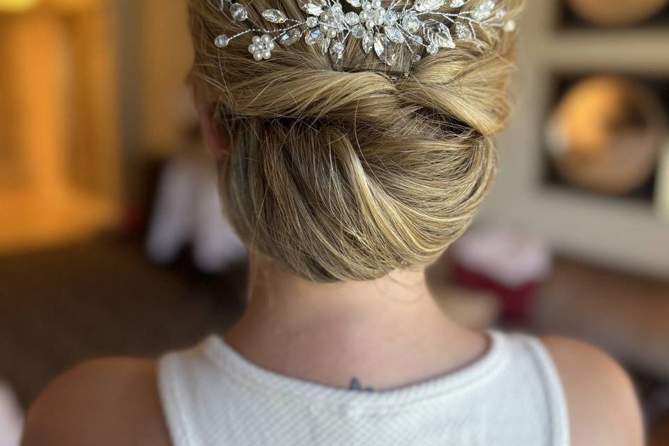 Bridal hair updo