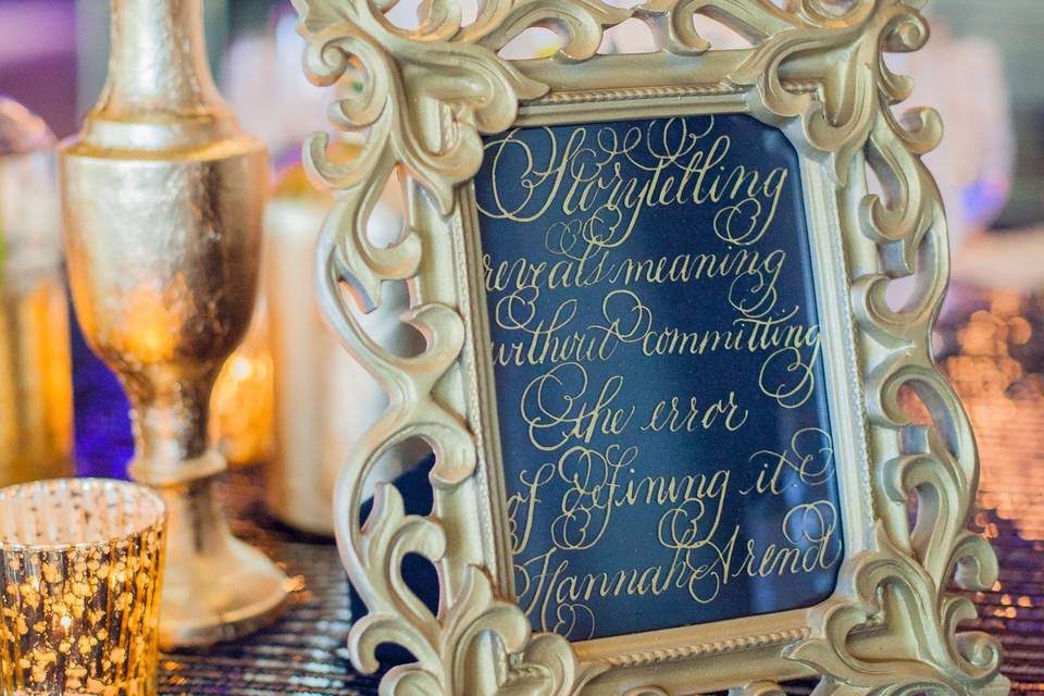 Wedding signage