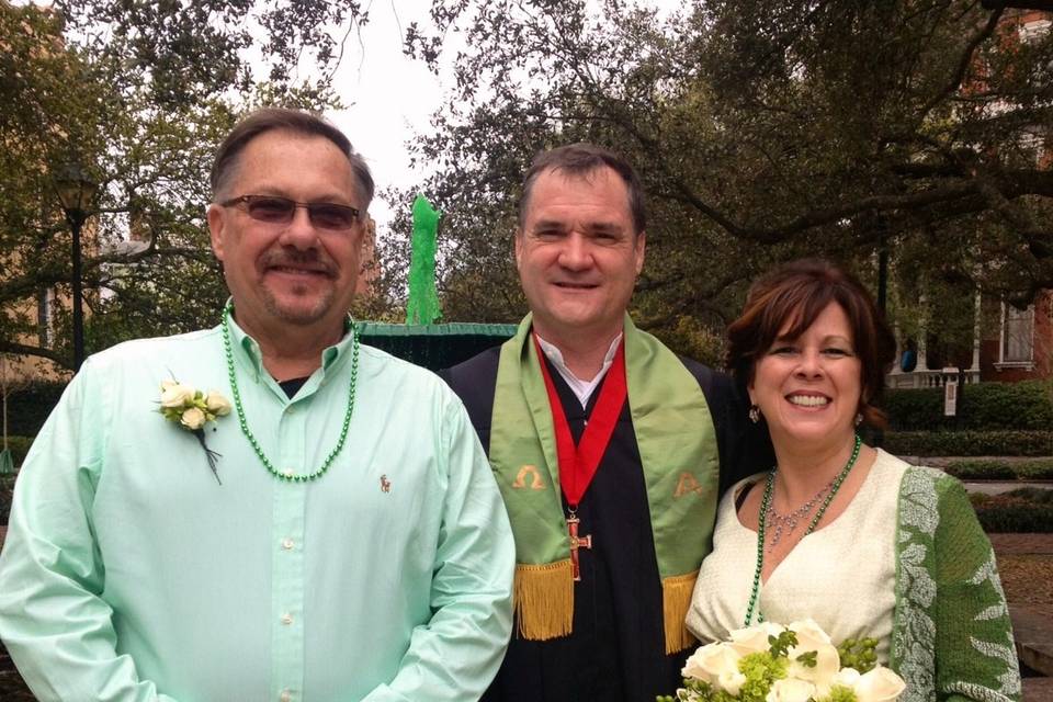 Couple and the Officiant
