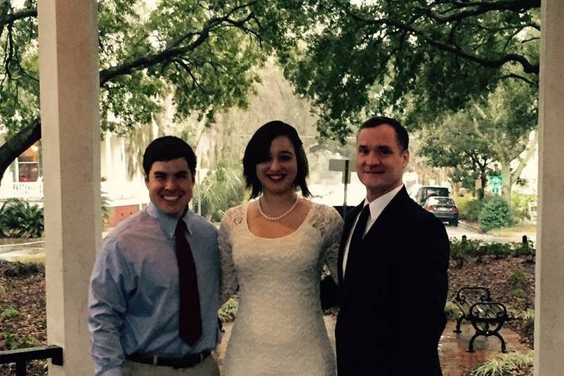 Couple and the Officiant