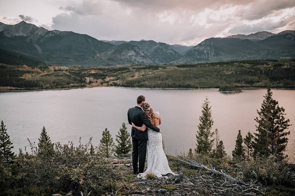 Cloudy Breckenridge wedding