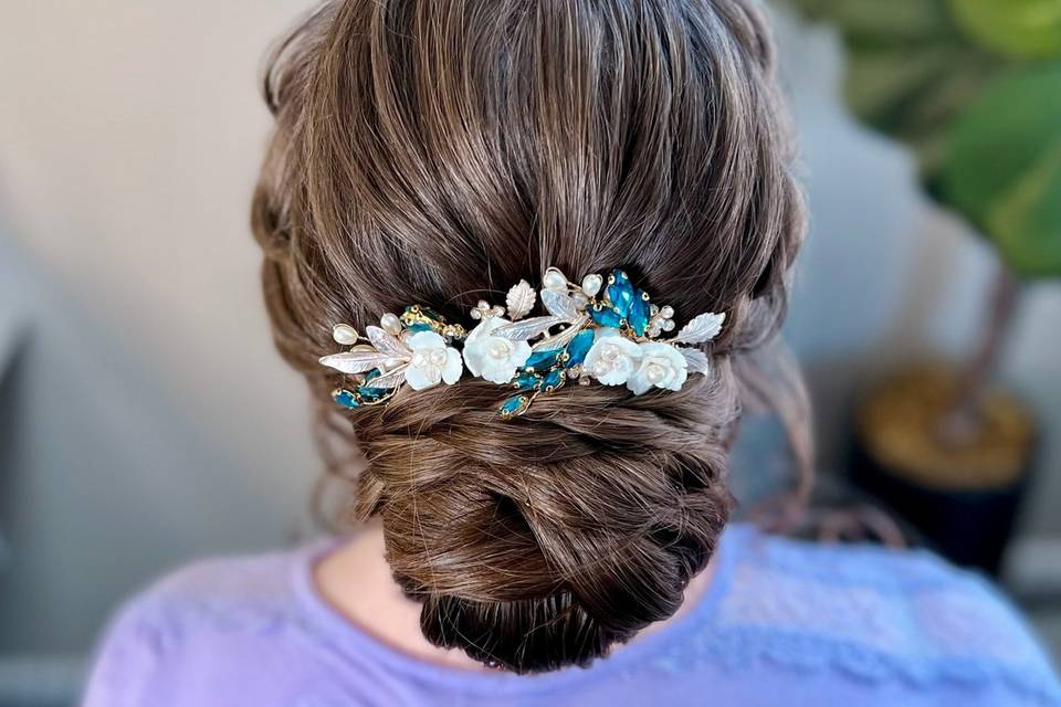 Bride updo