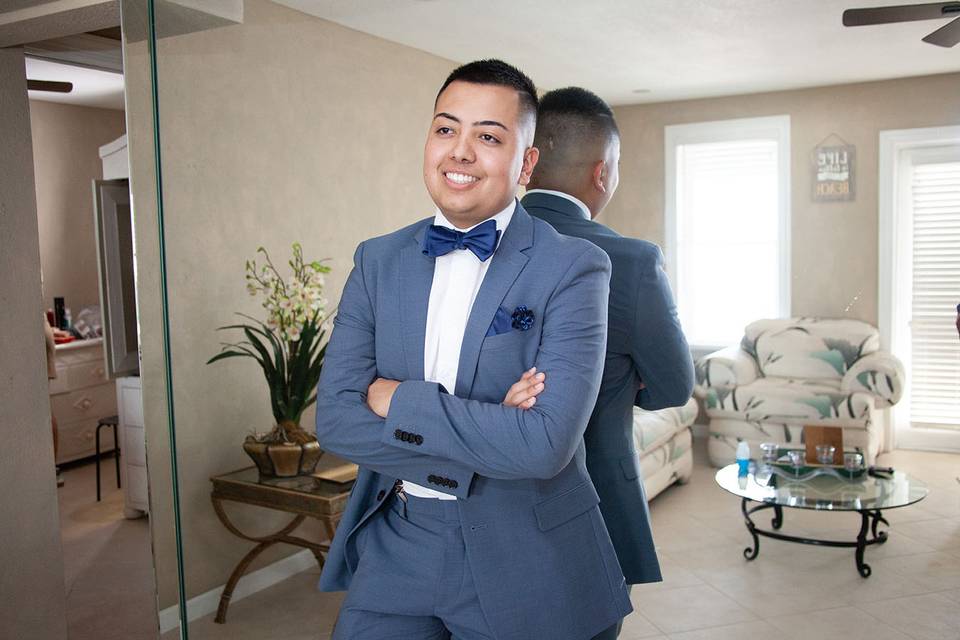 Groom gets Ready