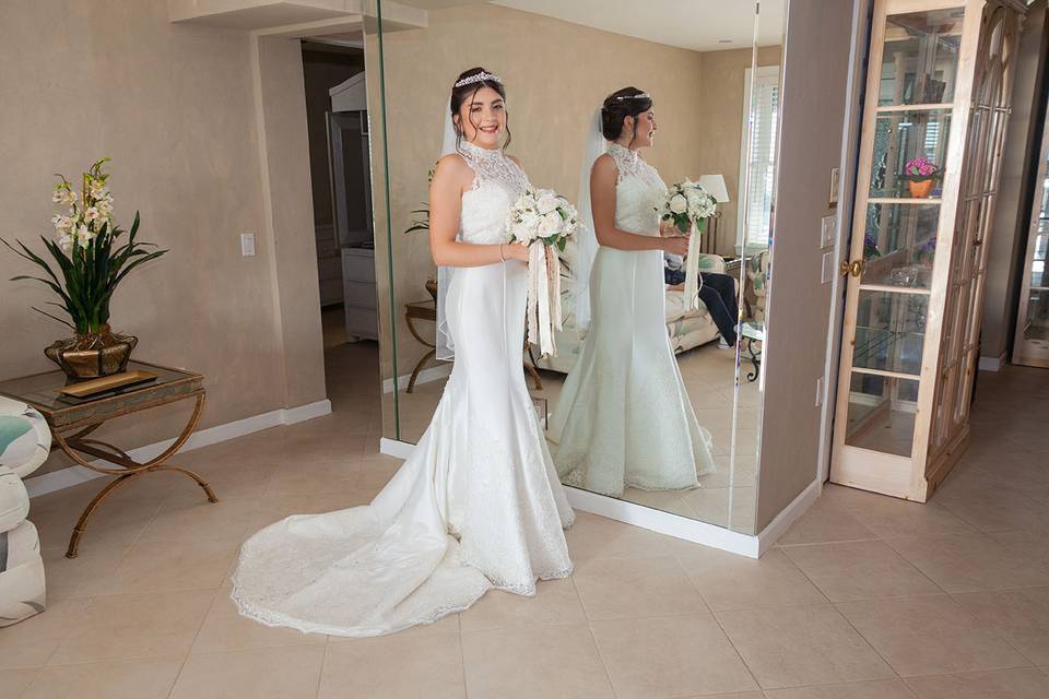 Bride gets Ready