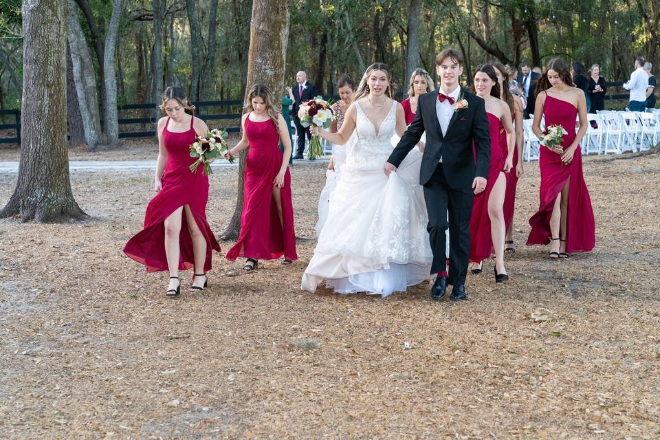 Ceremony just ended