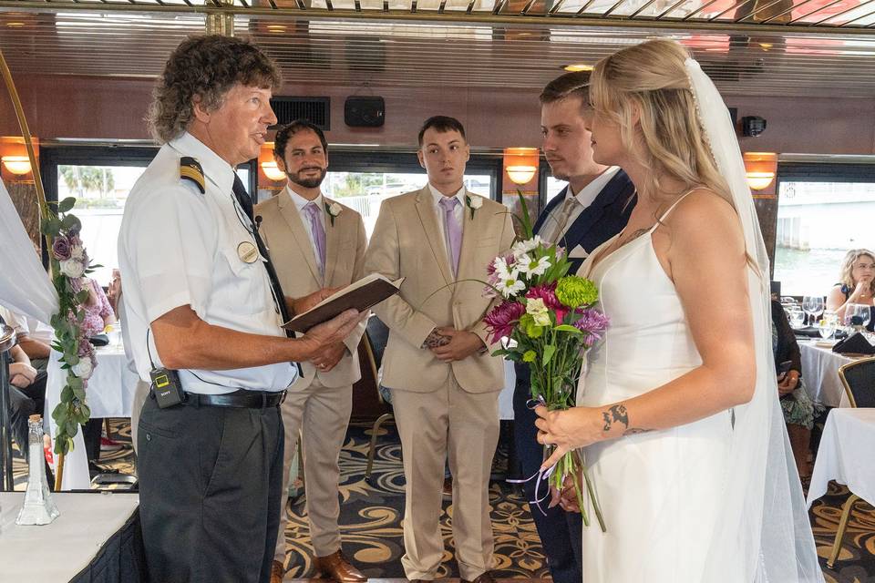 Vows on a cruise ship