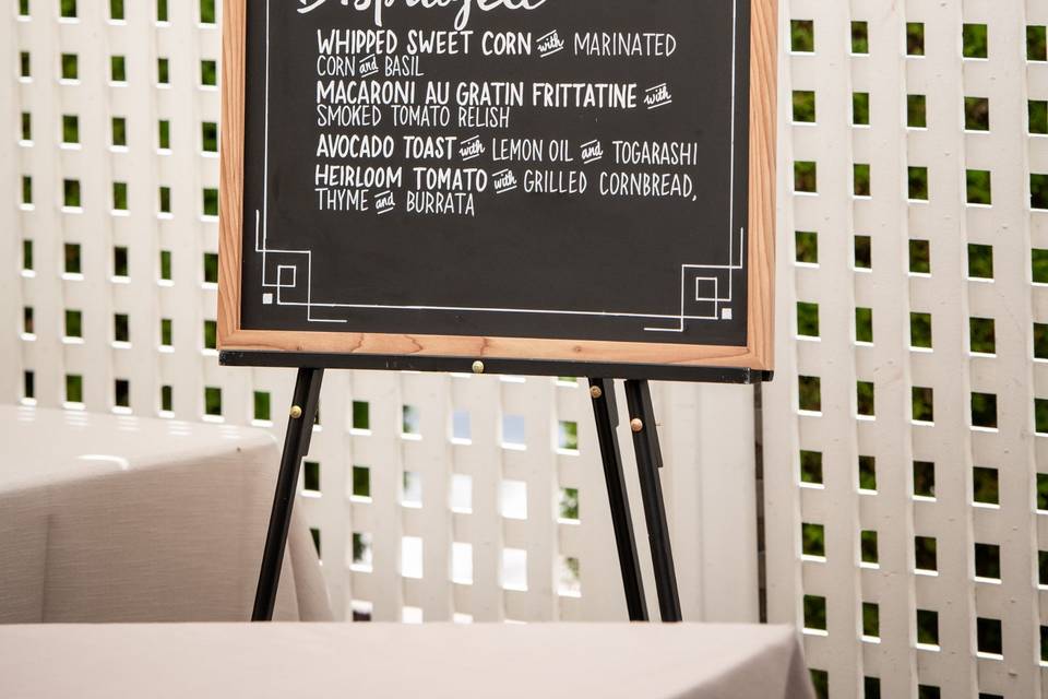 Personalized menu board