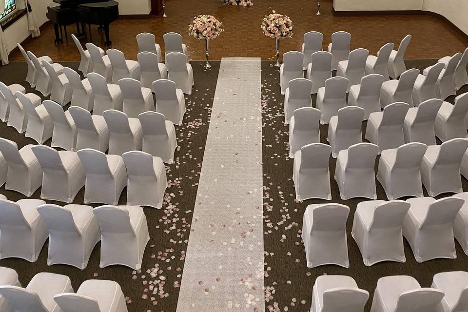 Elegant ceremony space