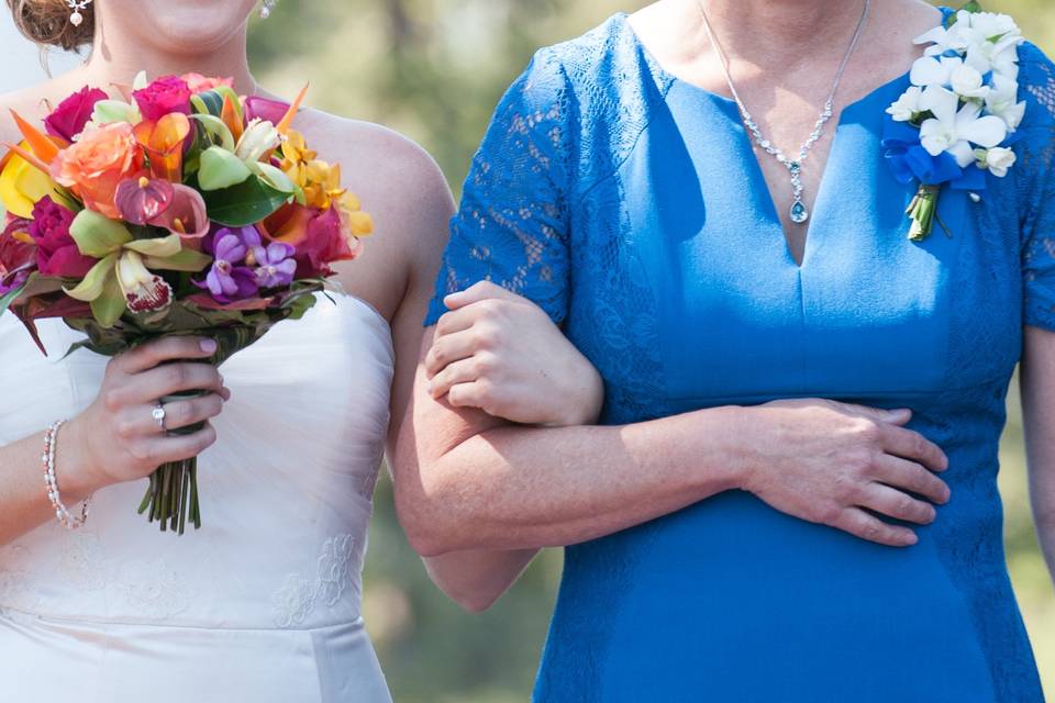 Bride and her mother