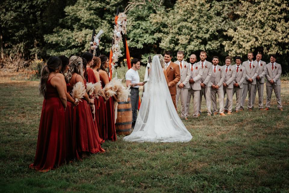 Fall Wedding Ceremony