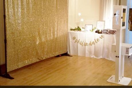 Gold sequinned background