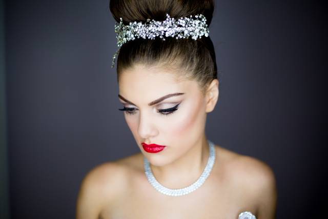 Diamonds in her hair