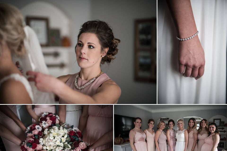 Bride Getting Ready