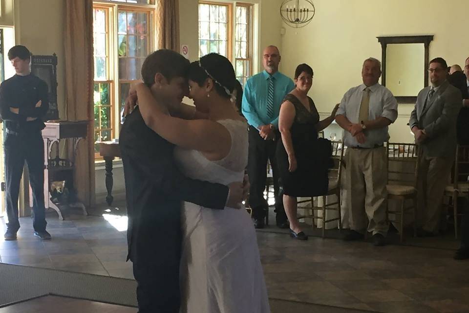 The couple's dance